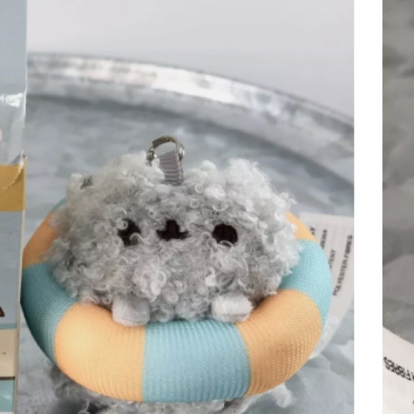 PUSHEEN BLIND BOX SERIES 10 Stormy in teal yellow tube/raft Like New Plush Gund - Picture 3 of 14